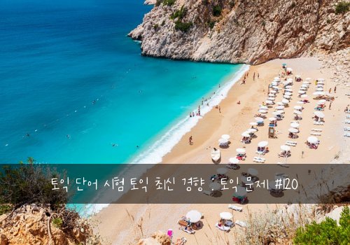 토익 단어 시험 토익 최신 경향 : 토익 문제 #120