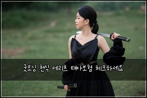 굿모닝 천식 메리츠 태아보험 체크하세요 
