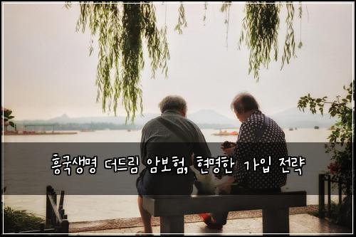  흥국생명 더드림 암보험, 현명한 가입 전략