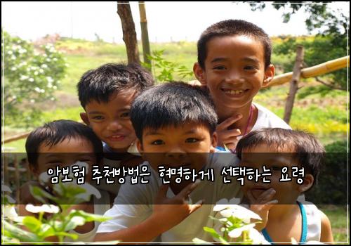 암보험 추천방법은  현명하게 선택하는 요령