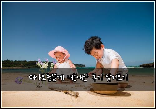 태아보험설계 내돈내산 후기 맡겨보기