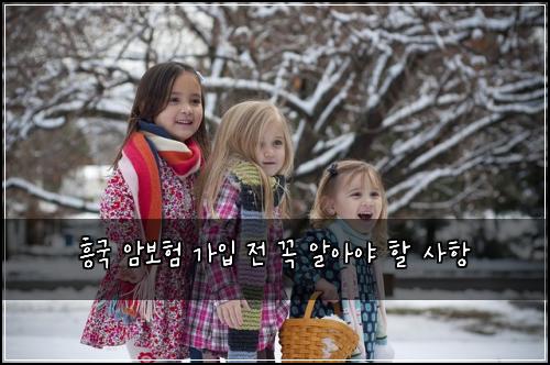 흥국 암보험 가입 전 꼭 알아야 할 사항