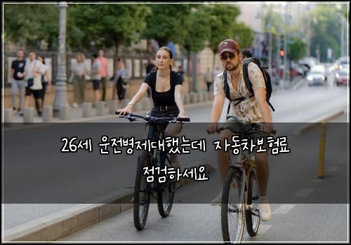 26์ธ ์ด์ ๋ณ์ ๋ํ๋๋ฐ ์๋์ฐจ๋ณดํ๋ฃ ์ ๊ฒํ์ธ์