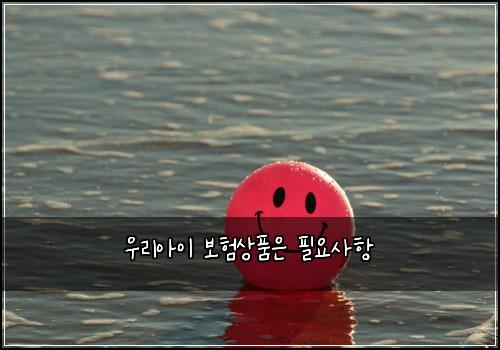 우리아이 보험상품은 필요사항