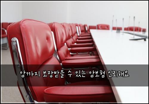암까지 보장받을 수 있는 암보험 신뢰해요 