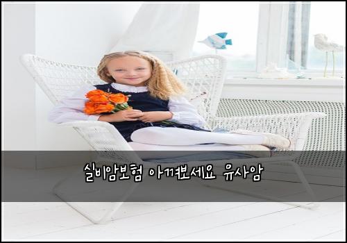 실비암보험 아껴보세요  유사암