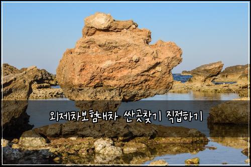 외제차보험대차 싼곳찾기 직접하기