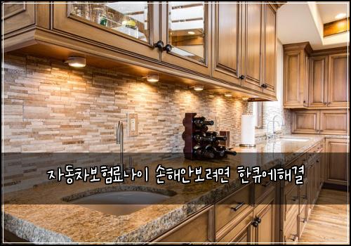 자동차보험료나이 손해안보려면 한큐에해결