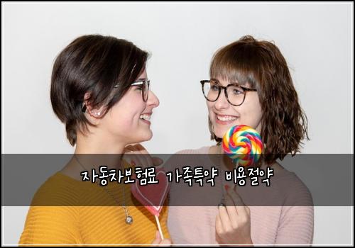 자동차보험료 가족특약 비용절약