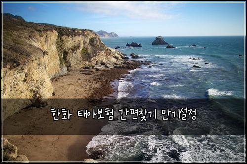 한화 태아보험 간편찾기  만기설정