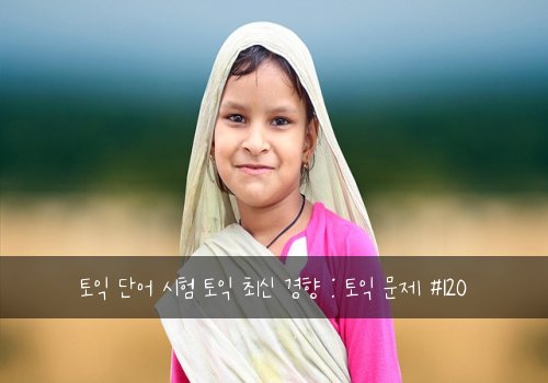 토익 단어 시험 토익 최신 경향 : 토익 문제 #120