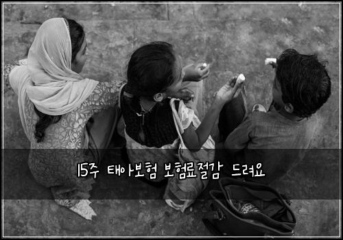 15주 태아보험 보험료절감  드려요