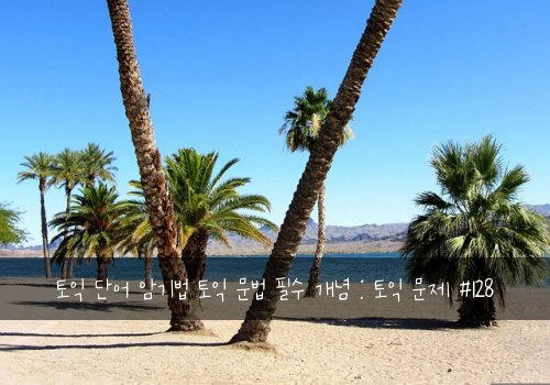 토익 단어 암기법 토익 문법 필수 개념 : 토익 문제 #128