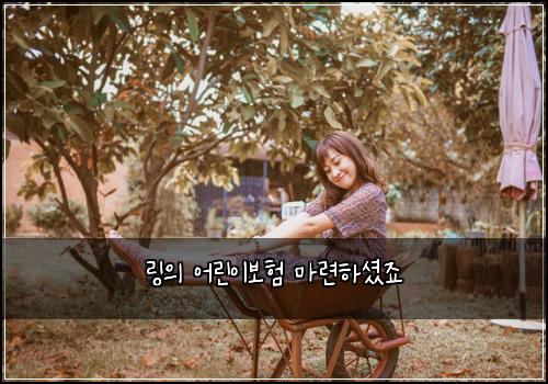 링의 어린이보험 마련하셨죠 