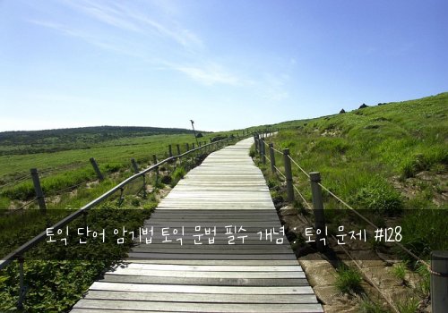 토익 단어 암기법 토익 문법 필수 개념 : 토익 문제 #128