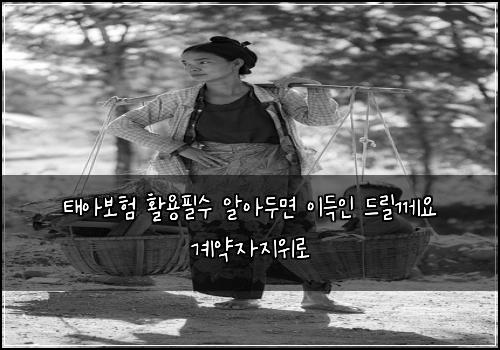 태아보험 활용필수  알아두면 이득인 드릴께요 계약자지위로