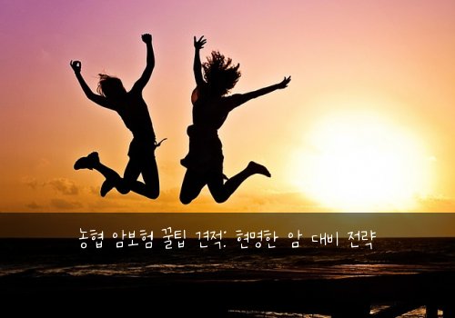 농협 암보험 꿀팁 견적: 현명한 암 대비 전략