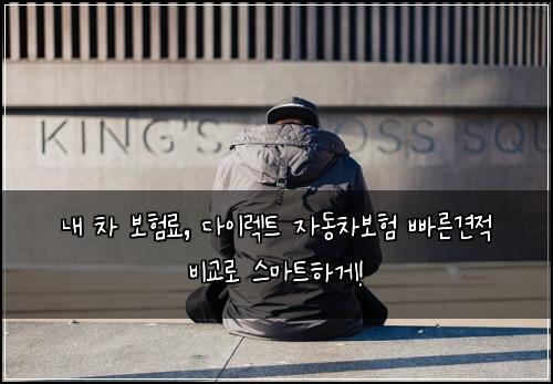  내 차 보험료, 다이렉트 자동차보험 빠른견적 비교로 스마트하게!