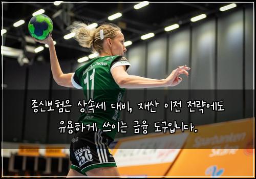 종신보험은 상속세 대비, 재산 이전 전략에도 유용하게 쓰이는 금융 도구입니다.