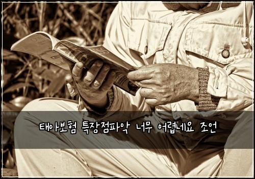 태아보험 특장점파악  너무 어렵네요 조언