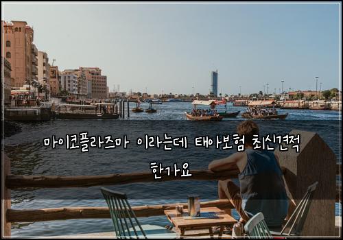 마이코플라즈마 이라는데 태아보험 최신견적  한가요