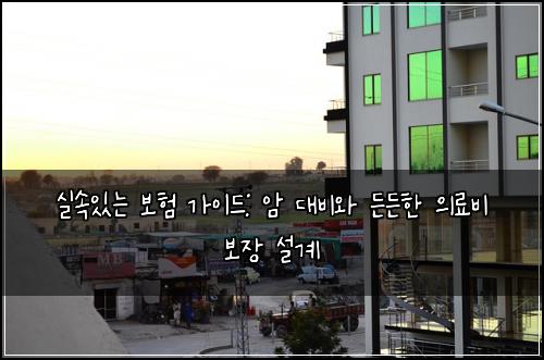 실속있는 보험 가이드: 암 대비와 든든한 의료비 보장 설계