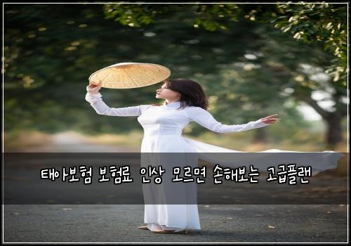 태아보험 보험료 인상 모르면 손해보는 고급플랜