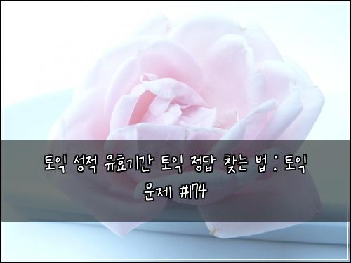 토익 성적 유효기간 토익 정답 찾는 법 : 토익 문제 #174