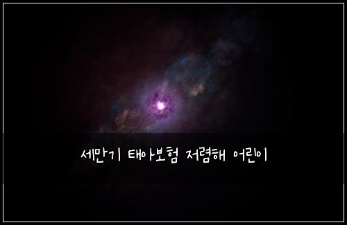 세만기 태아보험 저렴해  어린이