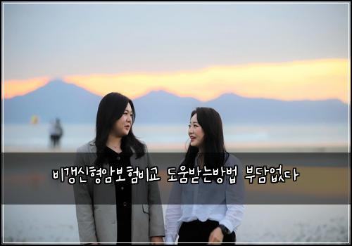 비갱신형암보험비교 도움받는방법 부담없다
