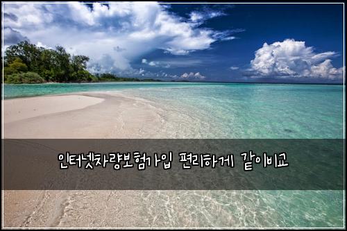 인터넷차량보험가입 편리하게 같이비교
