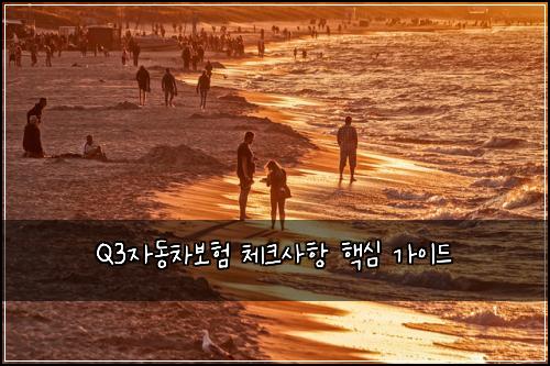 Q3자동차보험 체크사항 핵심 가이드
