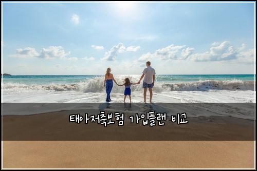 태아저축보험 가입플랜  비교
