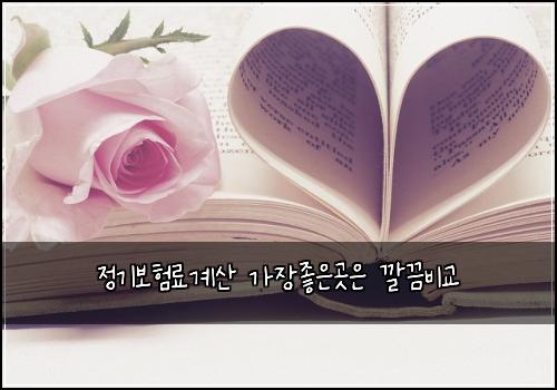 정기보험료계산 가장좋은곳은 깔끔비교