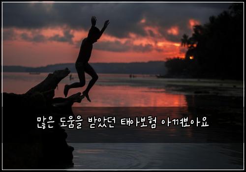 많은 도움을 받았던 태아보험 아껴보아요 