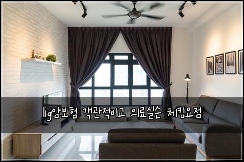 lig암보험 객관적비교  의료실손 체킹요점