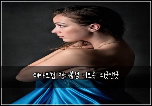 태아보험 챙겨볼점  이보옥 의굿앤굿