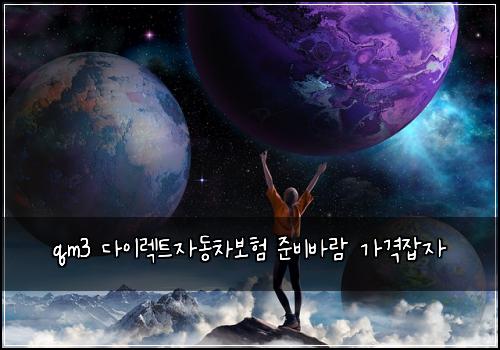 qm3 다이렉트자동차보험 준비바람  가격잡자