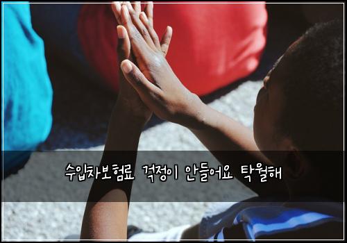 수입차보험료 걱정이 안들어요 탁월해