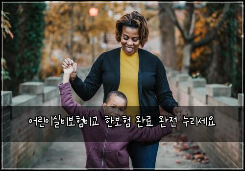 어린이실비보험비교 한보험 완료 완전 누리세요