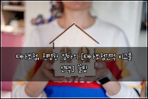태아보험, 현명한 엄마의 [태아보험견적 비교몰 선택] 꿀팁