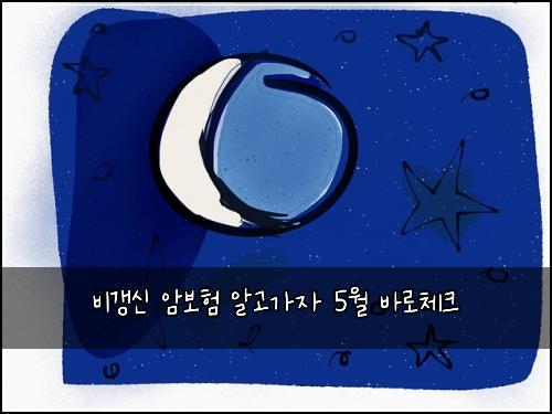 비갱신 암보험 알고가자  5월 바로체크