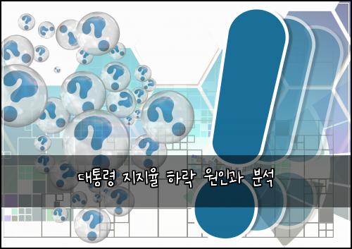 대통령 지지율 하락 원인과 분석