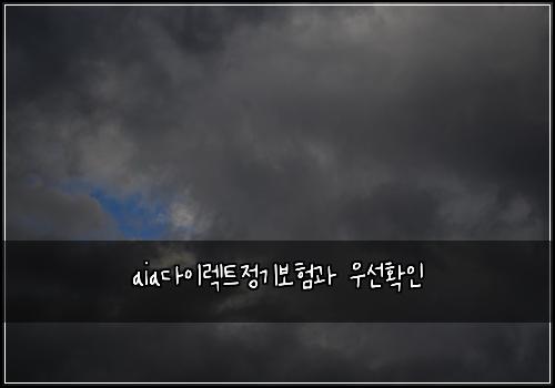 aia๋ค์ด๋ ํธ์ ๊ธฐ๋ณดํ๊ณผ ์ฐ์ ํ์ธ
