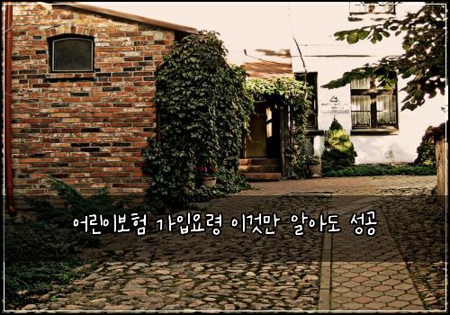 어린이보험 가입요령  이것만 알아도 성공