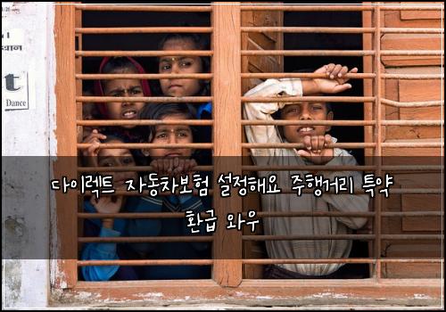 다이렉트 자동차보험 설정해요  주행거리 특약 환급 와우