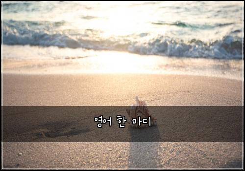 영어 한 마디