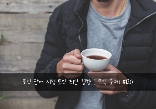 토익 단어 시험 토익 최신 경향 : 토익 문제 #120
