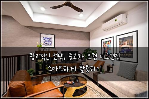  합리적인 선택, 중고차 보험 비교견적 스마트하게 활용하기