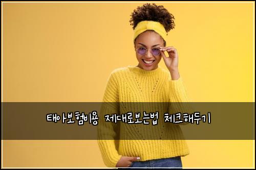 태아보험비용 제대로보는법 체크해두기
